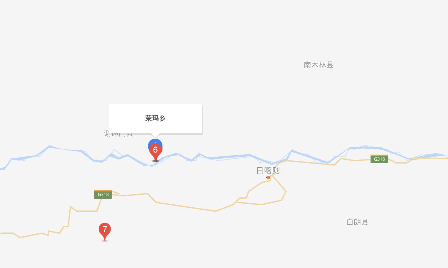 荣玛乡隶属于日喀则市谢通门县.