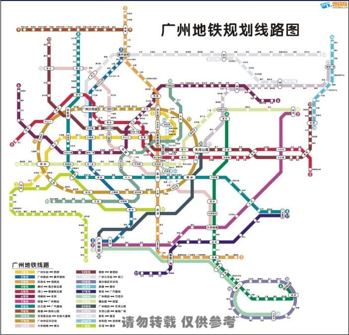 广州地铁线路图全图广州地铁线路图