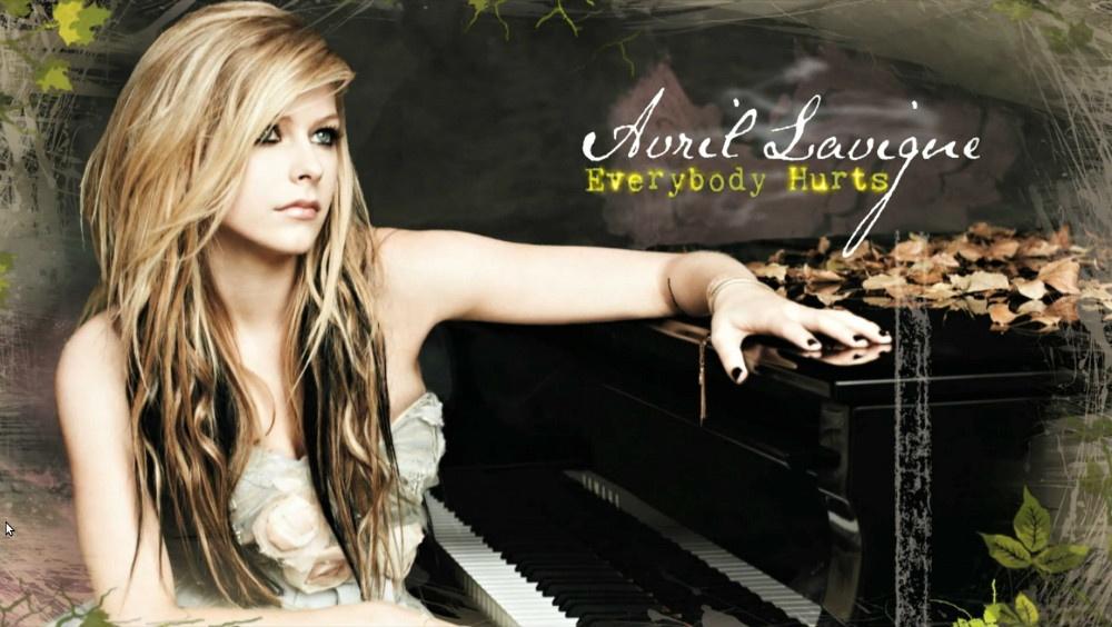 《everybody hurts》收录于avril lavigne第四张专辑《goodbye