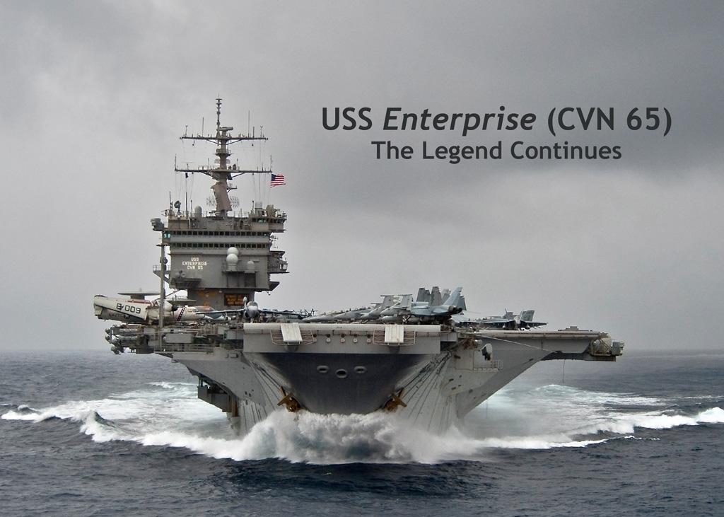 企业号航空母舰(英文:uss enterprise,舷号:cvn-65,中文:常被意译为"