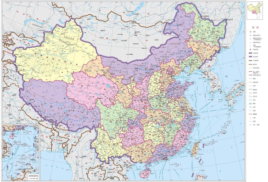 康明乐)近日,中国地图出版社独家最新推出的竖版中国地形图首次将南海