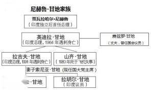 尼赫鲁甘地家族系谱图