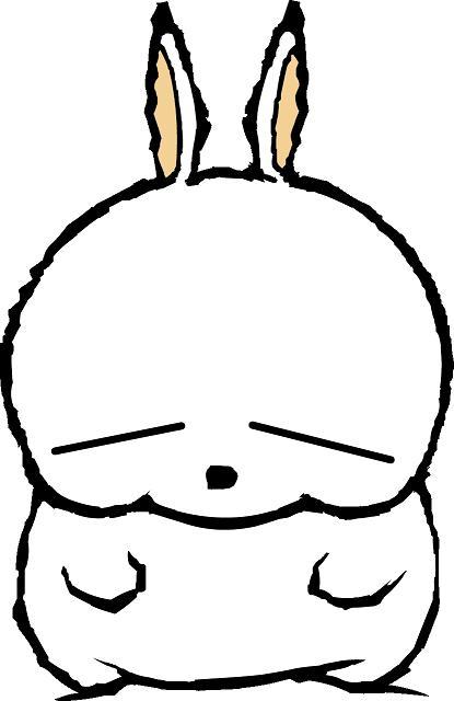 流氓兔表情简笔画分享展示