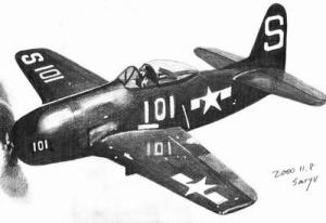 F8F-1 手绘素描图