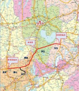 图3,岳武高速东延段,正式名称为"g42s上海至武汉高速无为至岳西段"