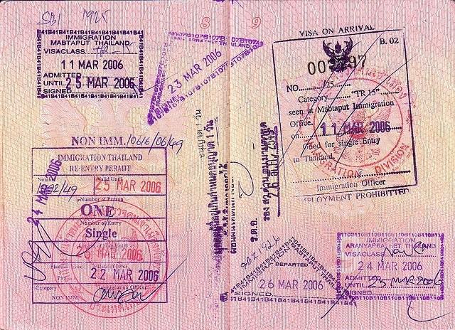 泰国签证图片