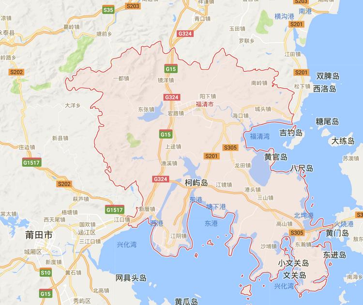 截至2016年,福清市下辖7个街道,17个镇,设立52个社区,438个村 [9]