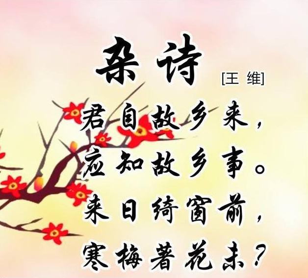 《杂诗》是一首由唐代诗人王维所作的五言诗,是组诗《杂诗三首》的第