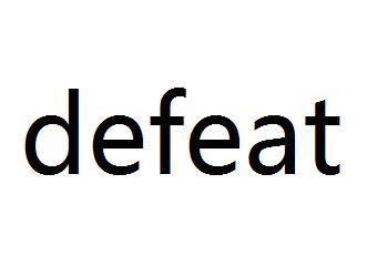 defeat