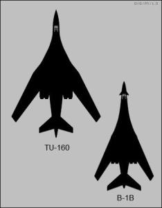 B1B与Tu-160投影对比