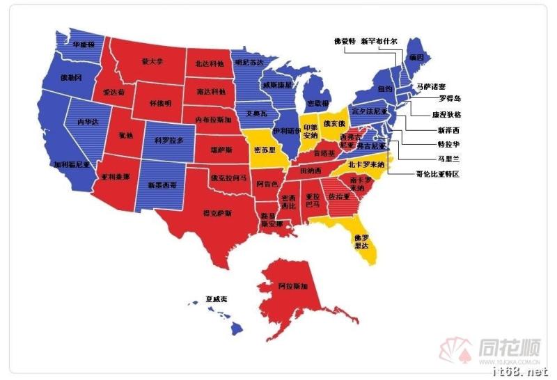 美国50个州闹独立