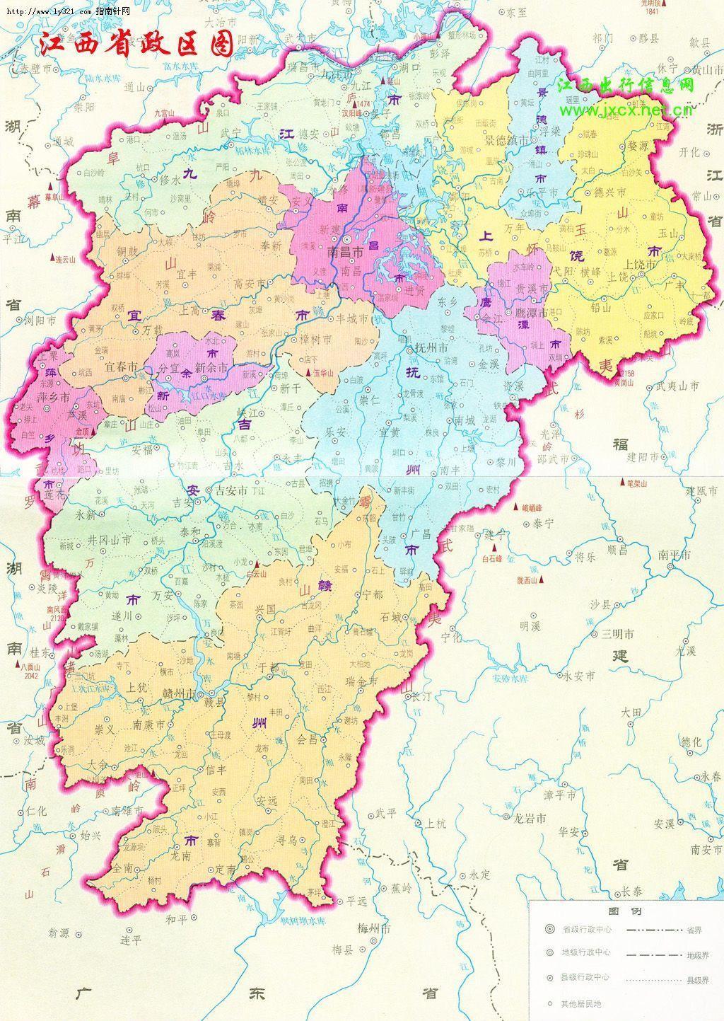 江西省地图