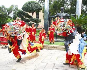 坂田永胜堂麒麟舞