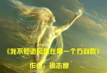 我不知道风是在哪一个方向吹