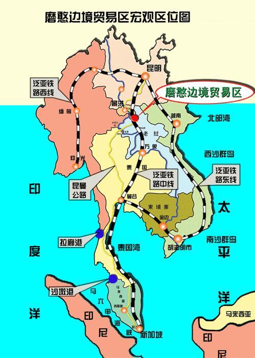 起于云南省玉溪,途径普洱,景洪,止于磨憨口岸