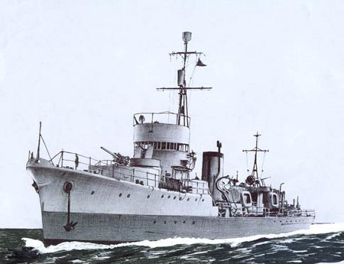 二战时期   护卫舰在二战中的来源可以分为两条:一是护航驱逐舰(欧洲