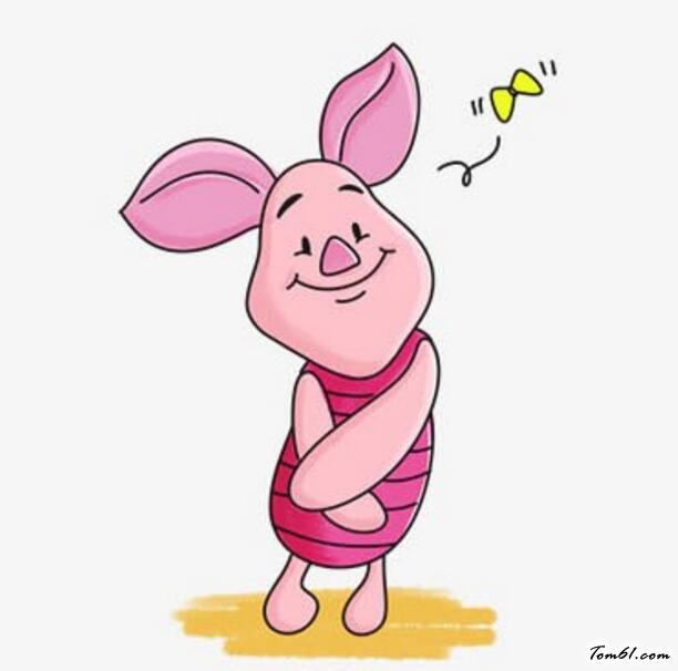 小猪piglet,是动画《小熊维尼和大风吹》中的一个角色.