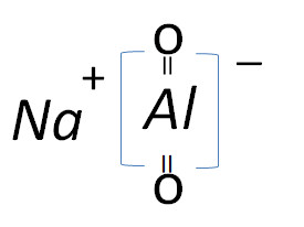 偏铝酸钠化学分子结构式