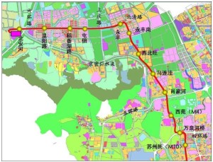 北京地铁16号线二期(原海淀山后线)线路示意图