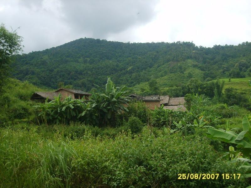 那主坝自然村隶属于云南省德宏州陇川县勐约乡邦瓦行政村,属于山区.