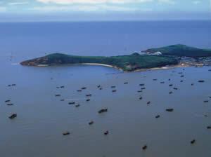 與其他海濱旅遊區相比,仙人島有三大特色,一是 餘暉,灑金,仙人島每