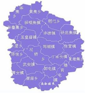 郓城县各乡镇地图图片