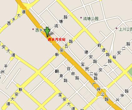 深圳市宝安区西乡地图图片