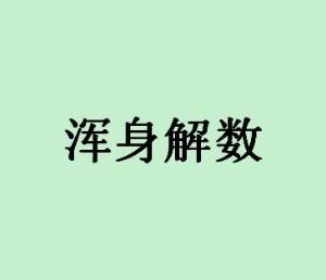 浑身解数