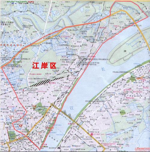 汉口江岸区地图图片