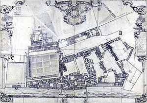 1680年的怀特霍尔宫设计图