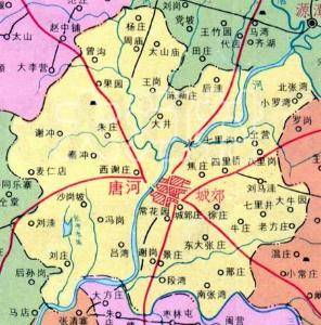 唐河澧水大桥位置地图图片