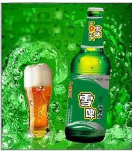 雪花干啤酒