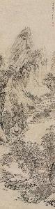 1759年作 湖山叠翠 立轴