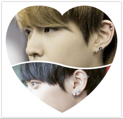 店)的老板说kris和tao出道前经常一起到nana买耳环, 他们一起打耳洞