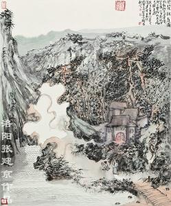 抱琴访友图