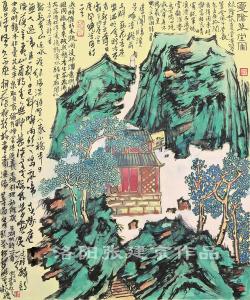 夏荫草堂图 建京作品
