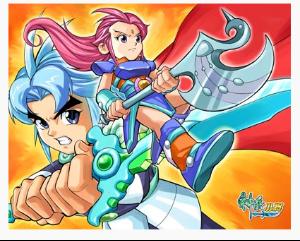 《神兵小将》动画的主要出场人物.官方配对,也是人气最高的配对.