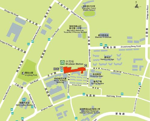 d出口:太子路北侧,景凤公园,海棠汽车站,荔园路