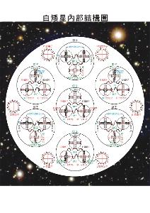  白矮星 -内部结构模型图