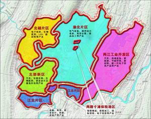 重庆市两江新区地图图片