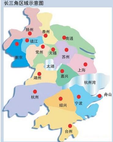 包括上海,南京,苏州,无锡,常州,镇江,南通,扬州,泰州,杭州,绍兴,湖州