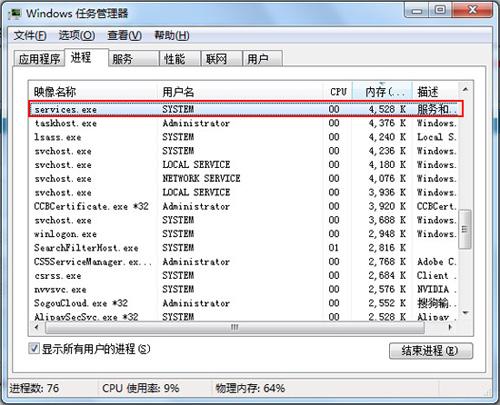 services.exe进程
