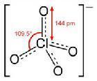 氯酸根离子结构