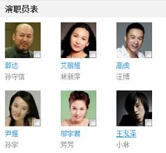 演职员表