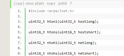 htons