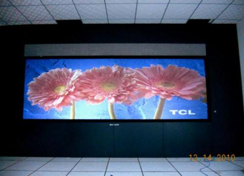 厦门市政路灯监控所.4.3米×1.58米DLP大屏幕