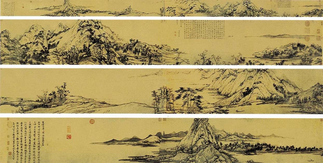 张宏仿黄公望富春山居图卷