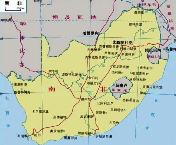 南非轮廓图图片
