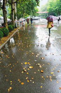 人工催雨效果