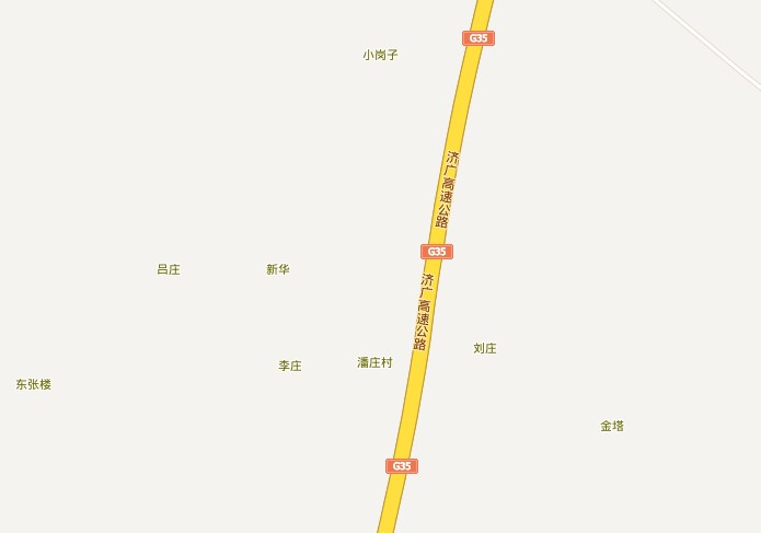 阜六高速公路(济广高速公路g35)穿村而过.